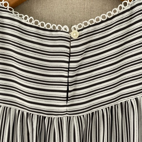 LOFT Top Striped Short Sleeve Blouse XS Petite - Picture 7 of 8